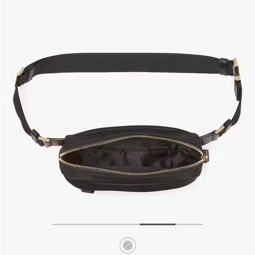 NWT-kate spade Black Crossbody Belt Bag - Picture 7 of 7